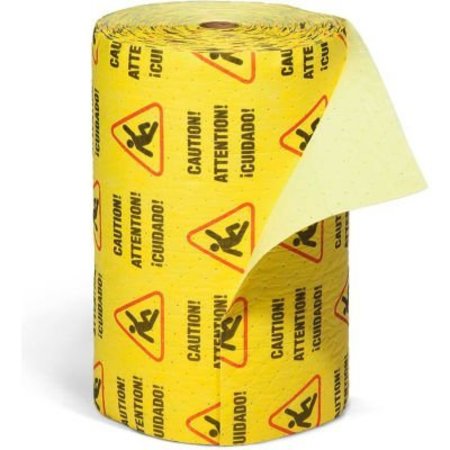 SPILL TECH ENVIRONMENTAL SpillTech Universal Heavy Weight Caution Mat Roll, 300'L x 30"W, Yellow, 1 Roll YRZ300M